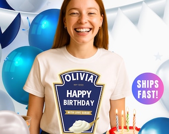 Personalized Ketchup & Mayo Label Shirt Phone Case Custom Name Funny Gift Tee Heinz Inspired Birthday Mom Party Favor Get Well Couple TShirt