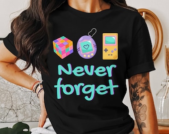 Retro Gaming T-Shirt: 90er Jahre Nostalgie, Tamagotchi & Gameboy