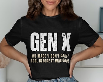 Funny Gen X Graphic T-Shirt, Retro Style