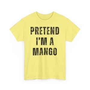 Camiseta con el mensaje "Pretende que soy un mango", camiseta con disfraz de Halloween para perezosos, camiseta divertida para mujer, camisetas divertidas para mujer, camisetas divertidas para mujer, camiseta de Halloween