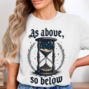 Spiritual Astronaut T-Shirt: Celestial Sand Timer, As Above So Below