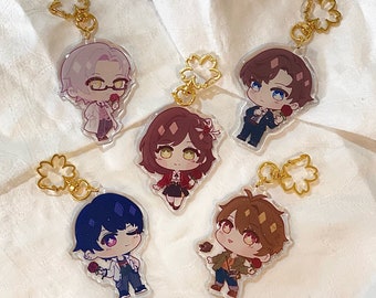 Tears of Themis Holographic Glitter Acrylic Charms and Stickers!