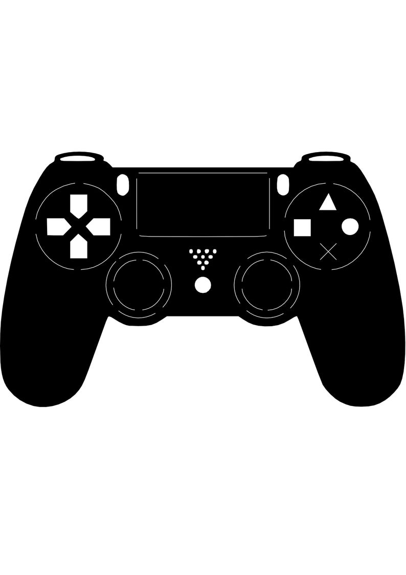 May include: A black video game controller with buttons and a directional pad.