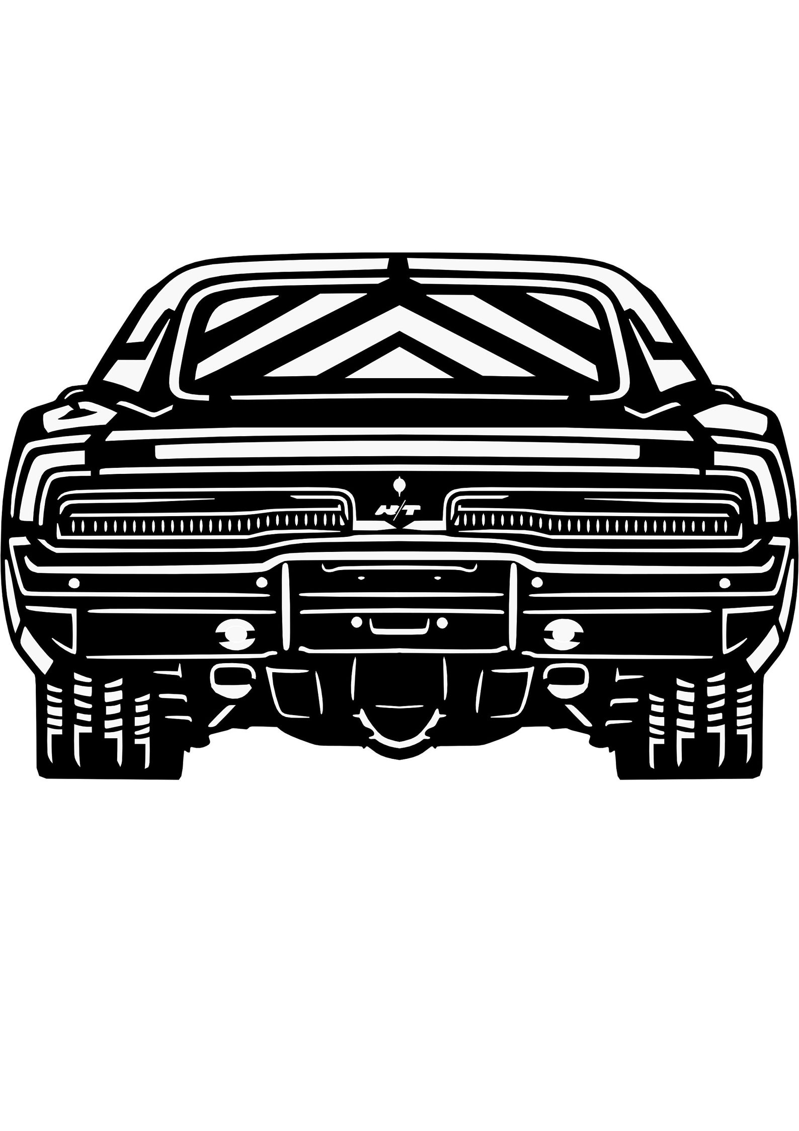 70 Charge Rear End DXF SVG Dwg Jpg Digitals Files for Cnc Cutting - Etsy