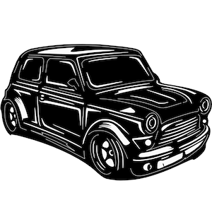 Mini coche tuneado, archivos DXF CUT para CNC, además de archivos dwg svg jpg