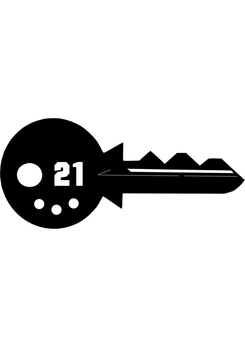 21st Key CNC DXF Files - Etsy