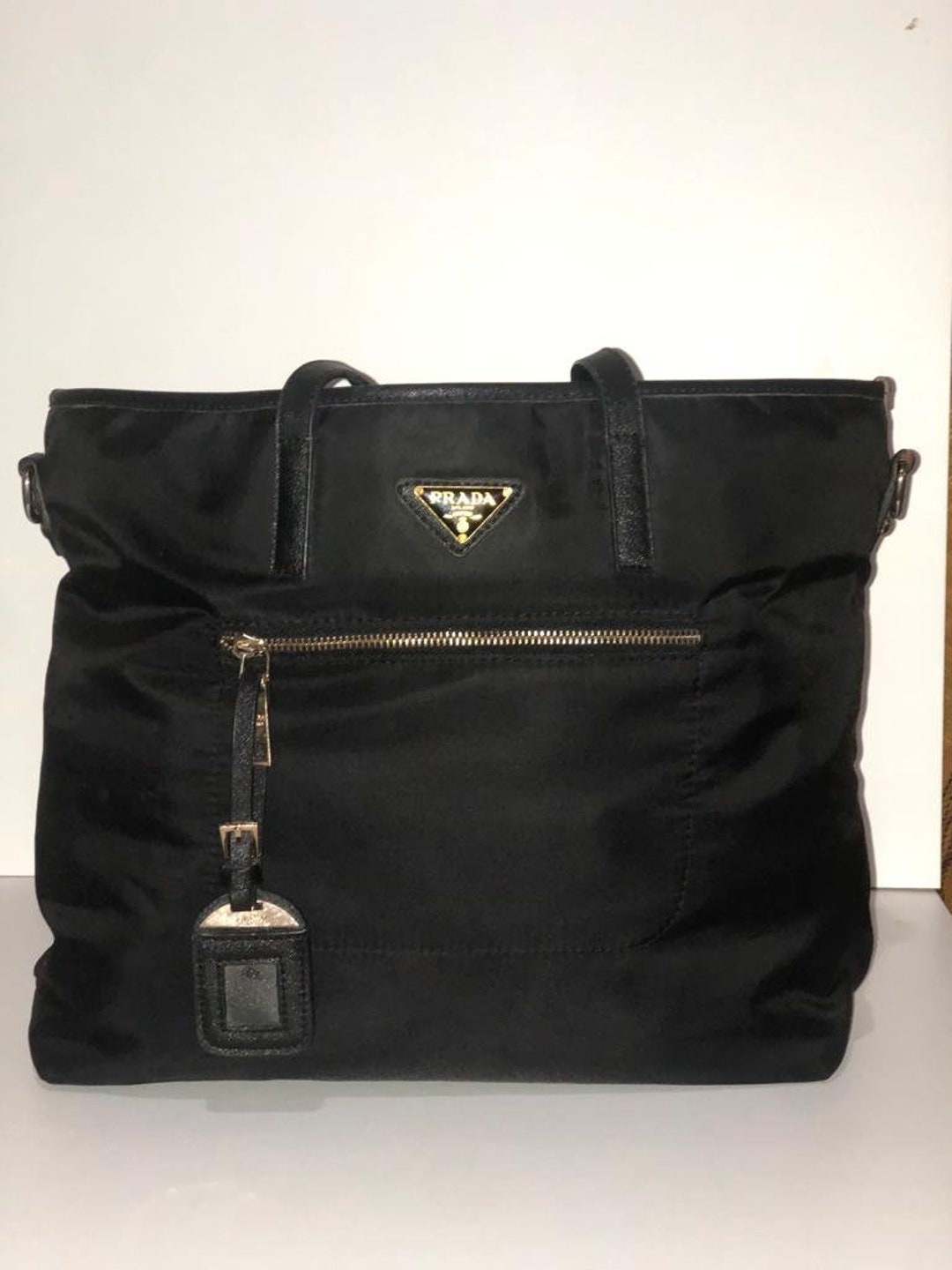 Prada Tessuto Nylon Tote Bag Etsy