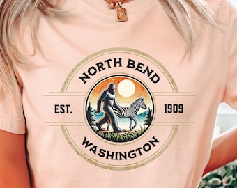 North Bend Come For The Mountains Stay For The Zebras T-Shirt