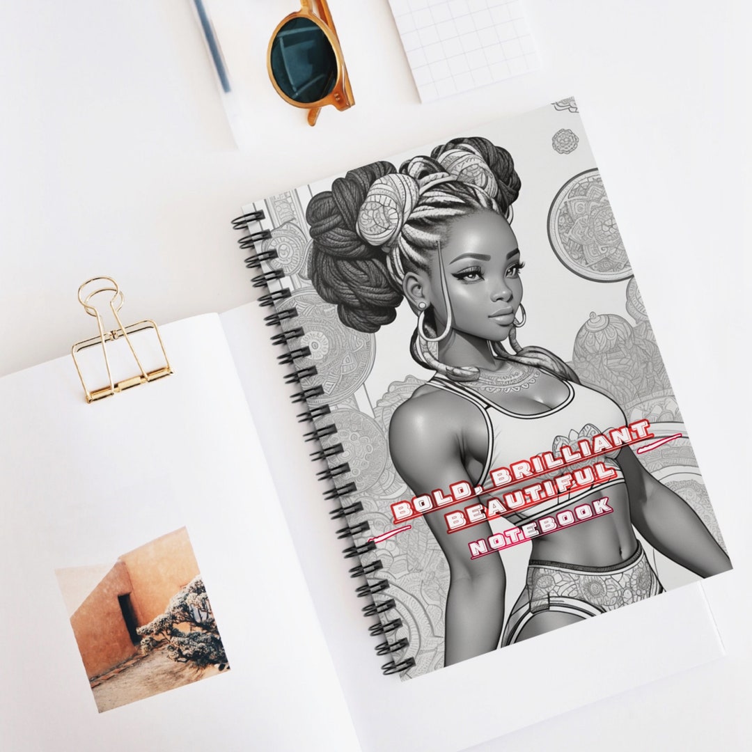 Bold, Brilliant, Beautiful Spiral Notebook - 118 Pages of Ruled Paper ...