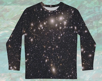 Light of Perseus, Shirt for Men | 8 Sizes! | Nebulous wonder in a cosmic sea, Galactic ballet of infinity. Cosmic Shirt. Long Sleeve Shirt.