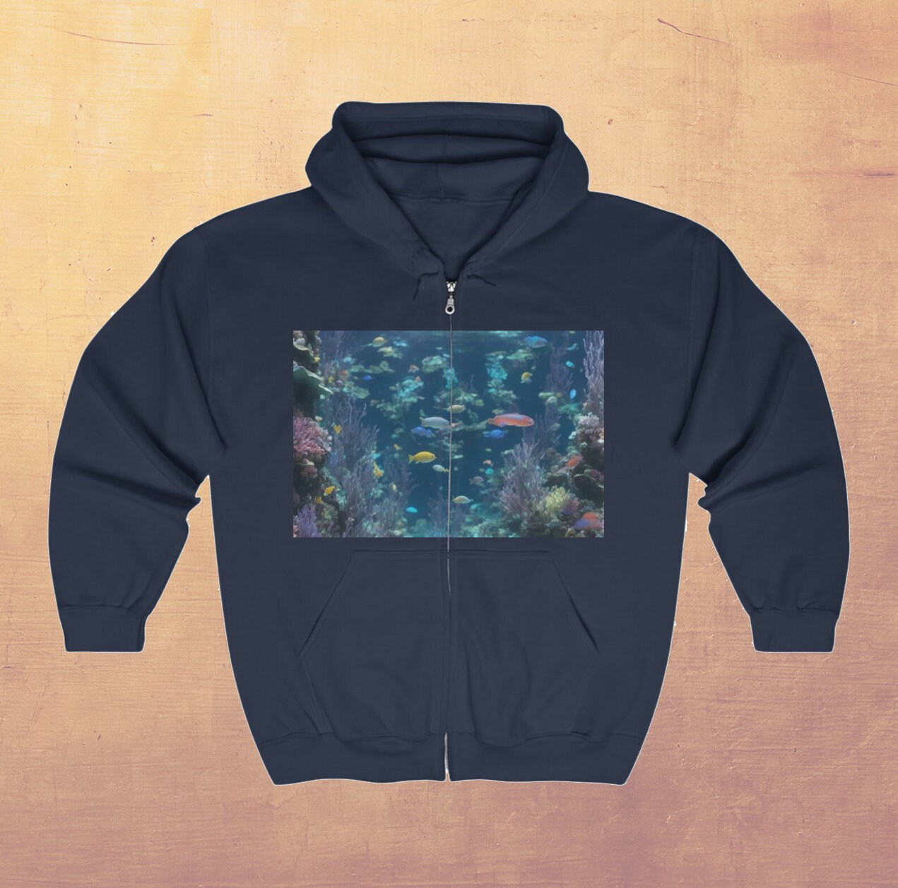 Aquatic Heavy Blend Full Zip M\W Hoodie Sweatshirt. Engineering