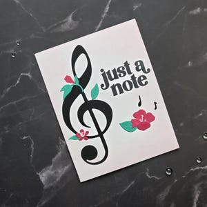 carte faite main avec de la musique