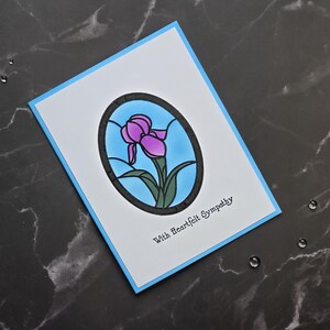 carte de sympathie faite main