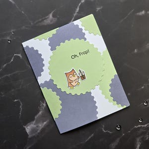 carte faite main avec du café