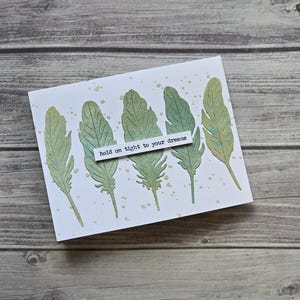 carte d'encouragement faite main