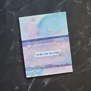 shimmery star card