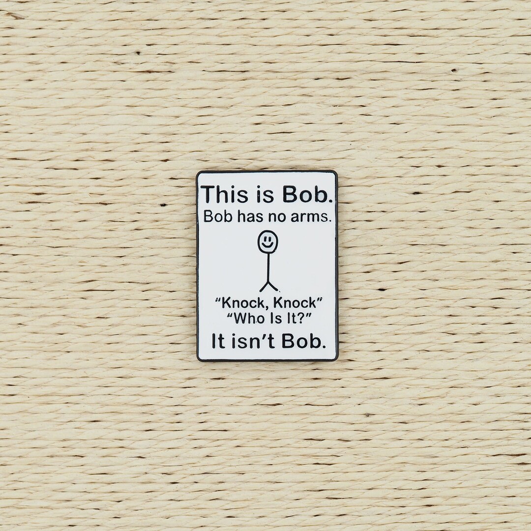 This is Bob Pin Funny Lapel Pin Hard Enamel Pin Cute Enamel Pin Enamel Pin Set Hard Enamel Pins