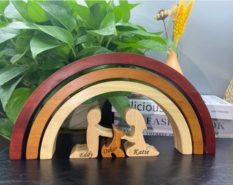 Personalized Wooden Rainbow Bridge Dog Memorial Gifts, Pet Loss Gifts,Gifts for dog lovers, Sympathy Keepsake Dog Mom Dad for Loss of Pet