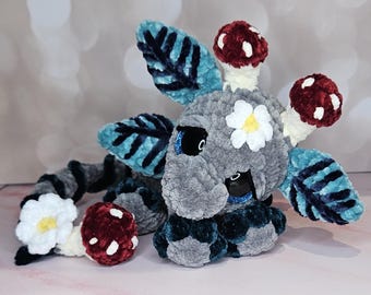 Willow the Forest Dragon Crochet Plushie: CUSTOMIZABLE