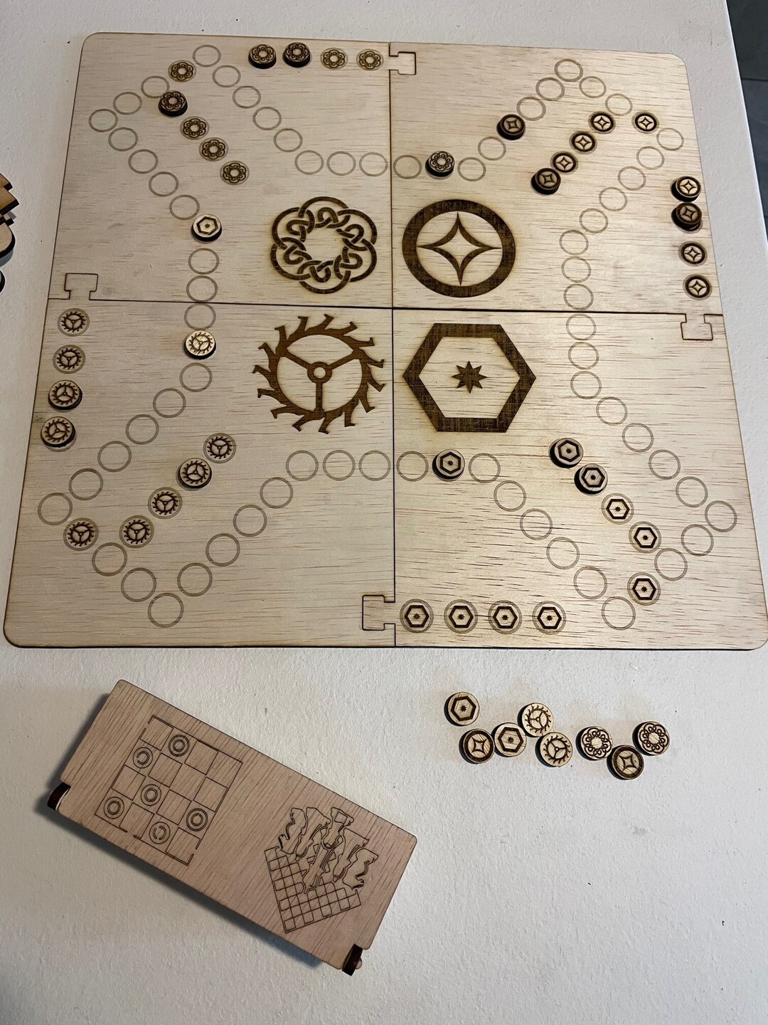 Digital DXF Files for Chinese Checkers Board Game - Create Your Own ...