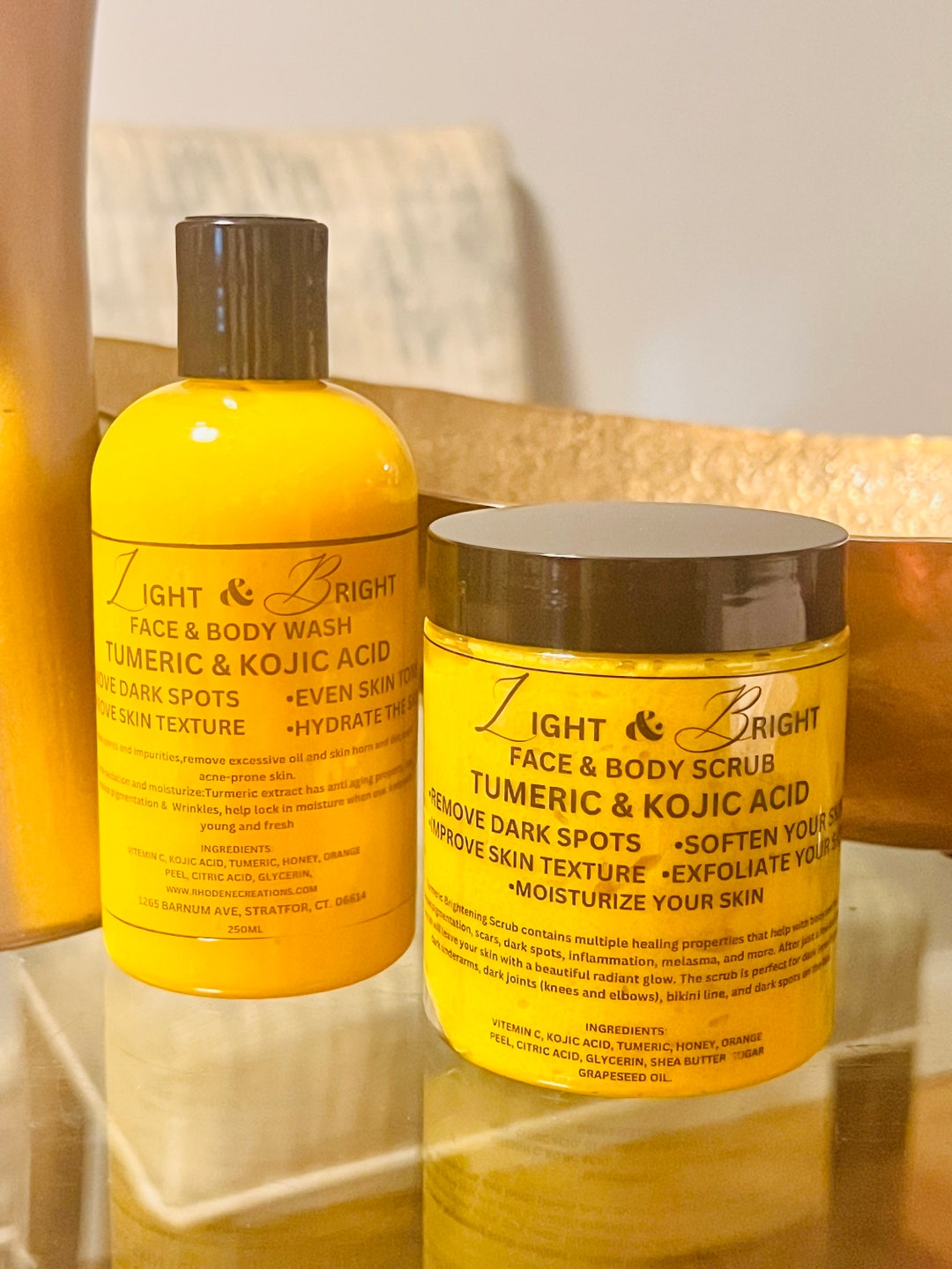 Tumeric & Kojic Acid Body Wash Etsy