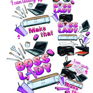 I can totally make that png  Bundle sublimation design download, small business png, boss babe png, business girl png, sublimate download