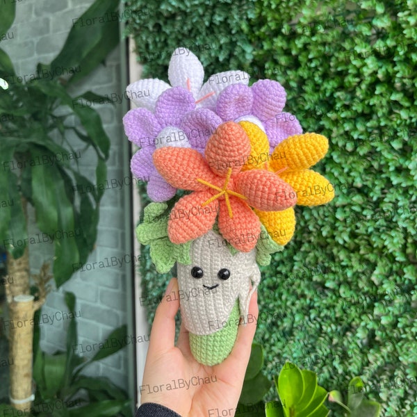 Crochet Jellycat Amuseable Bouquet, Crochet Jellycat Bouquet Plush, Amigurumi Bouquet, Gift for Jellycat Amuseable Bouquet Lovers