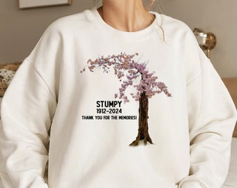 Cherry Blossom Trees Sweatshirt, Stumpy Tribute Tee