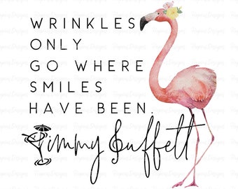 Flamingo Jimmy Buffett SVG, Jimmy Buffett PNG, Digital Download