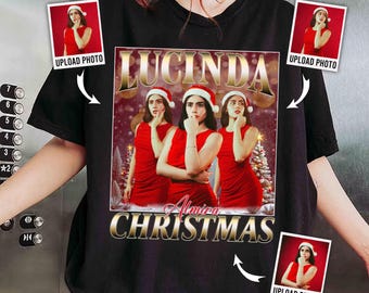 Custom Christmas Photo T-shirt, Personalized Holiday Gift