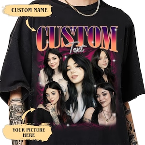 Chemise graphique vintage des années 90, COULEURS CONFORT, Bootleg EVJF, chemise petite amie, chemise copain, cadeau d'anniversaire personnalisé bootleg