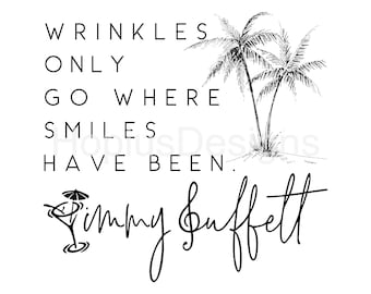 Palm Tree Jimmy Buffett SVG PNG: Tropical Digital Download