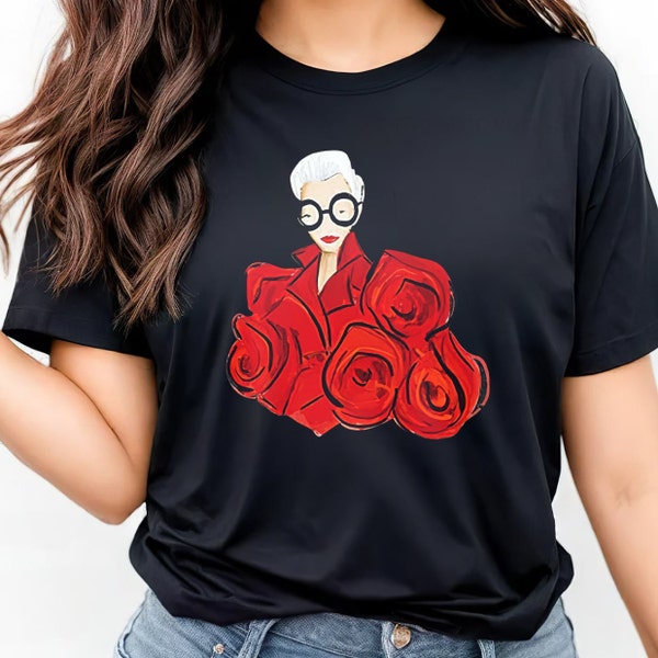 T-shirt Iris Apfel, sweat-shirt RIP Iris Apfel 1921 - 2024, manches longues commémoratives Iris Apfel