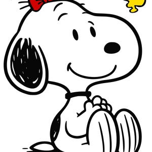 Snoopy Woodstock svg png clipart, taglia file silhouette, PNG, SVG, Dxf, jpg, ultimo, nuovo, alta risoluzione