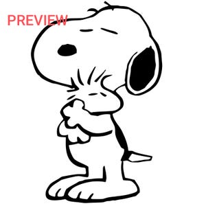 Snoopy Hugs Woodstock svg png clipart, taglia file silhouette, PNG, SVG, Dxf, jpg, ultimo, nuovo, alta risoluzione
