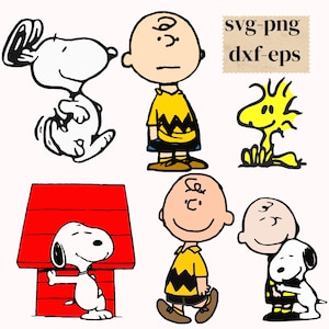 Charlie Brown SVG/ Charlie Brown Clip Art/ Snoopy DogDownload digital para Silhouette Cameo ou Cricut/ Snoopy SVG, vetor/ clipart, svg