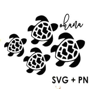 Aloha Ohana Turtle Hawaii SVG , PNG Turtles svg, Turtle svg, Ohana svg, Hawaii Water Ocean Sea Wave Cute Art Simple Pattern SVG