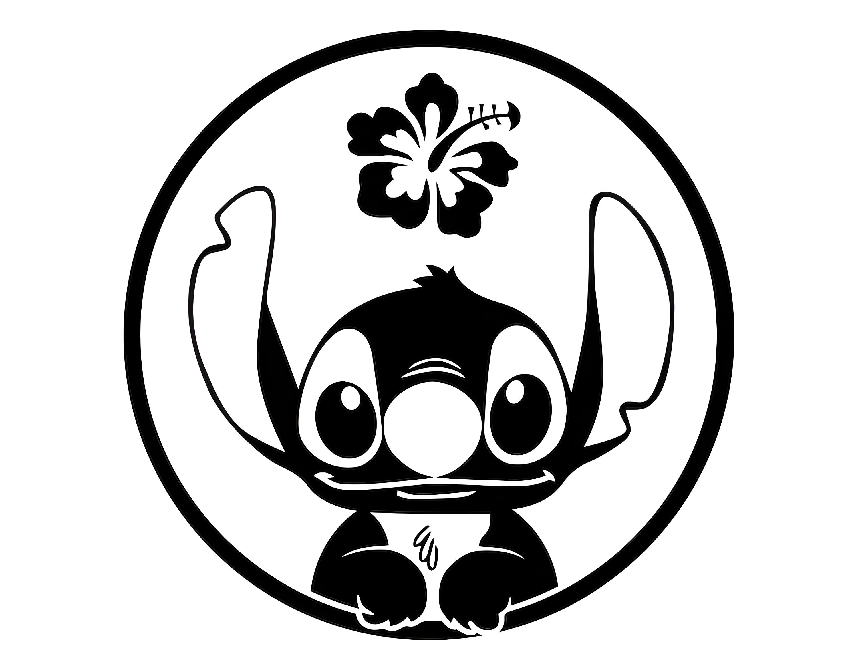 Stitch SVG Ears Svg Png Clipart , Cut File Silhouette,png , SVG , Dxf
