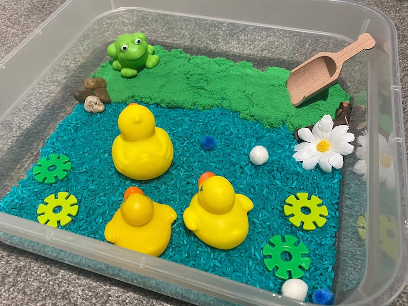 Duckie Sensory Bin, Duck Pond Sensory Bin - Etsy