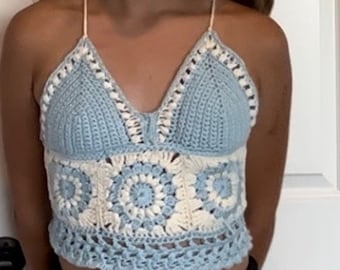 Granny Square Crochet Top