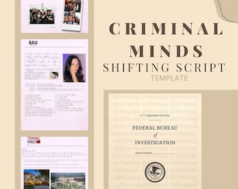 Criminal Minds Shifting Script CM Shifting Realities Script