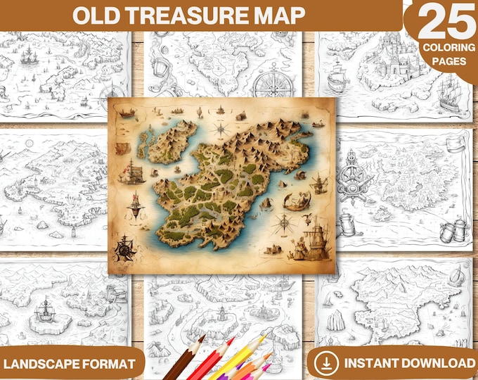 Fictional Map Colorable This item is unavailable - Etsy