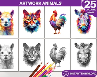 Animal Mandala Coloring Book: Stress Relief Art Therapy (PDF)