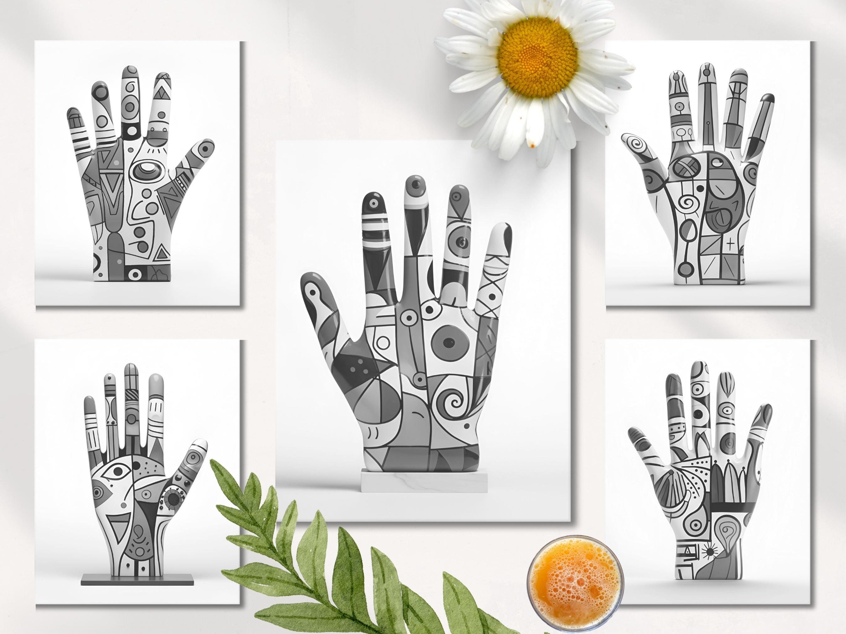Open Hands Coloring Book: 35 Grayscale Fantasy Pages (printable PDF) - Etsy