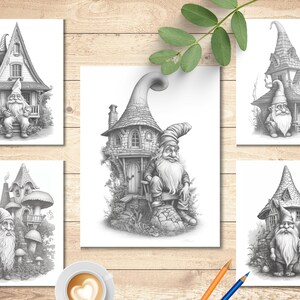 Enchanted Gnome Coloring Book | Adults and Kids Colouring Books
