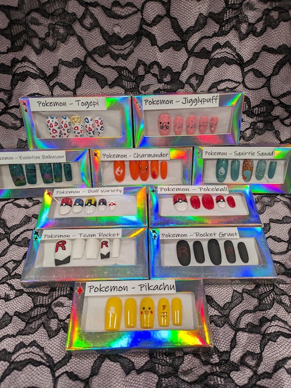 Anime/Game Nails - Pocket Monsters