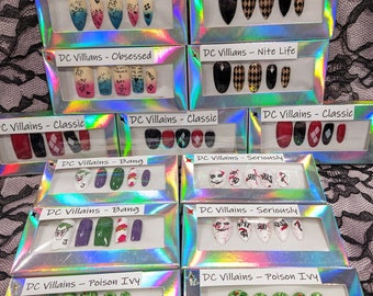 Fandom Nails - D. C. Villains