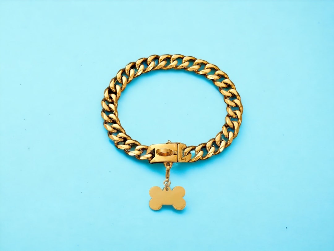 Dog Collar Chain Etsy