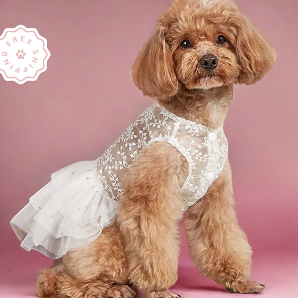 Wedding Dog Dress Etsy