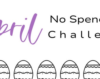 April Money saving challenge printable